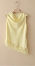 Luna satin lace top