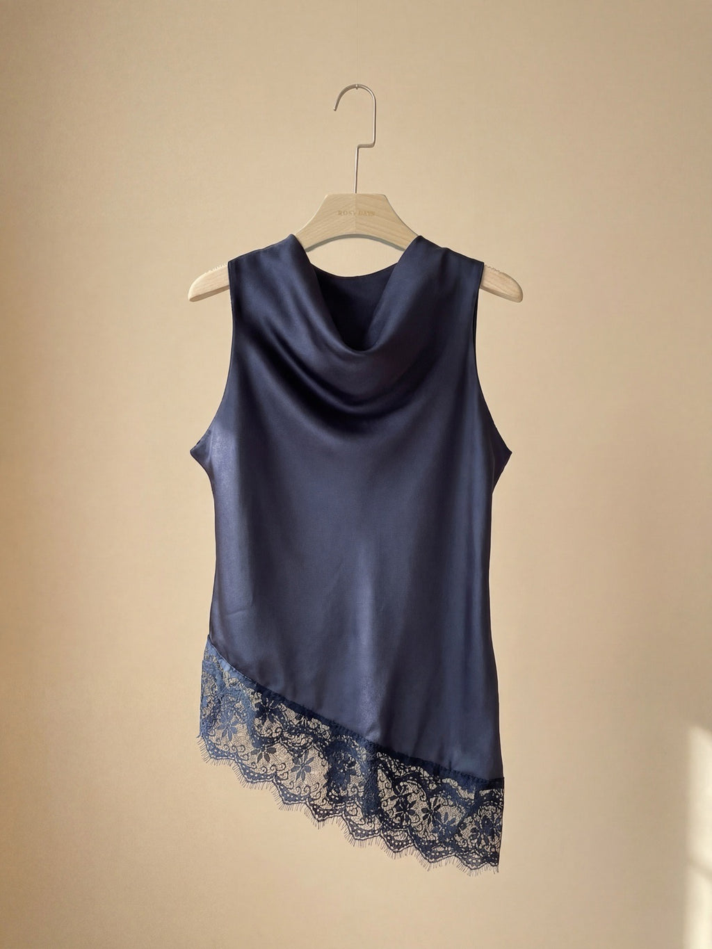 Luna satin lace top